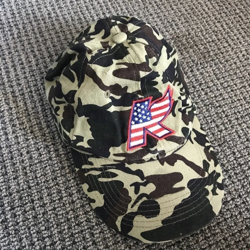 Kalamazoo Wings Hockey Adjustable Patriot Camouflage Hat By‎ BigX